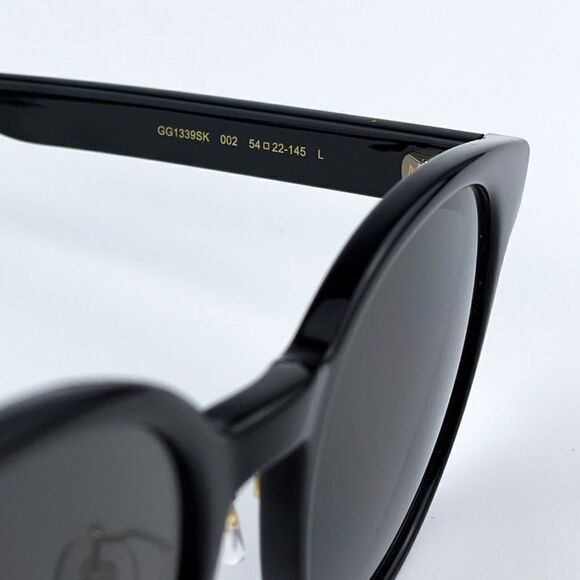 NEW Gucci GG1339SK 002 Black Grey Polarized Oval Women Sunglasses main image 9
